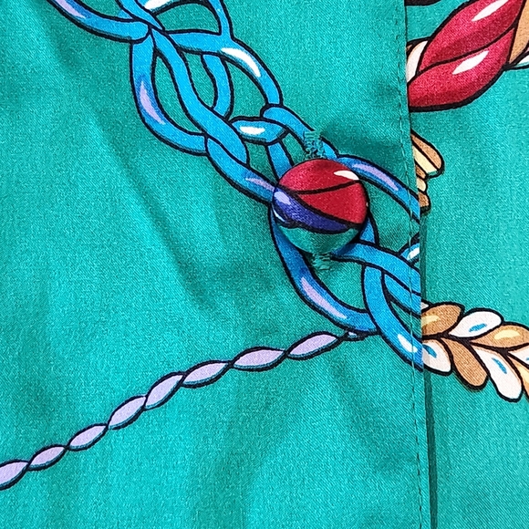 Vintage 90s gold label Victoria's Secret silk button down shirt size M/L retro - Picture 4 of 9